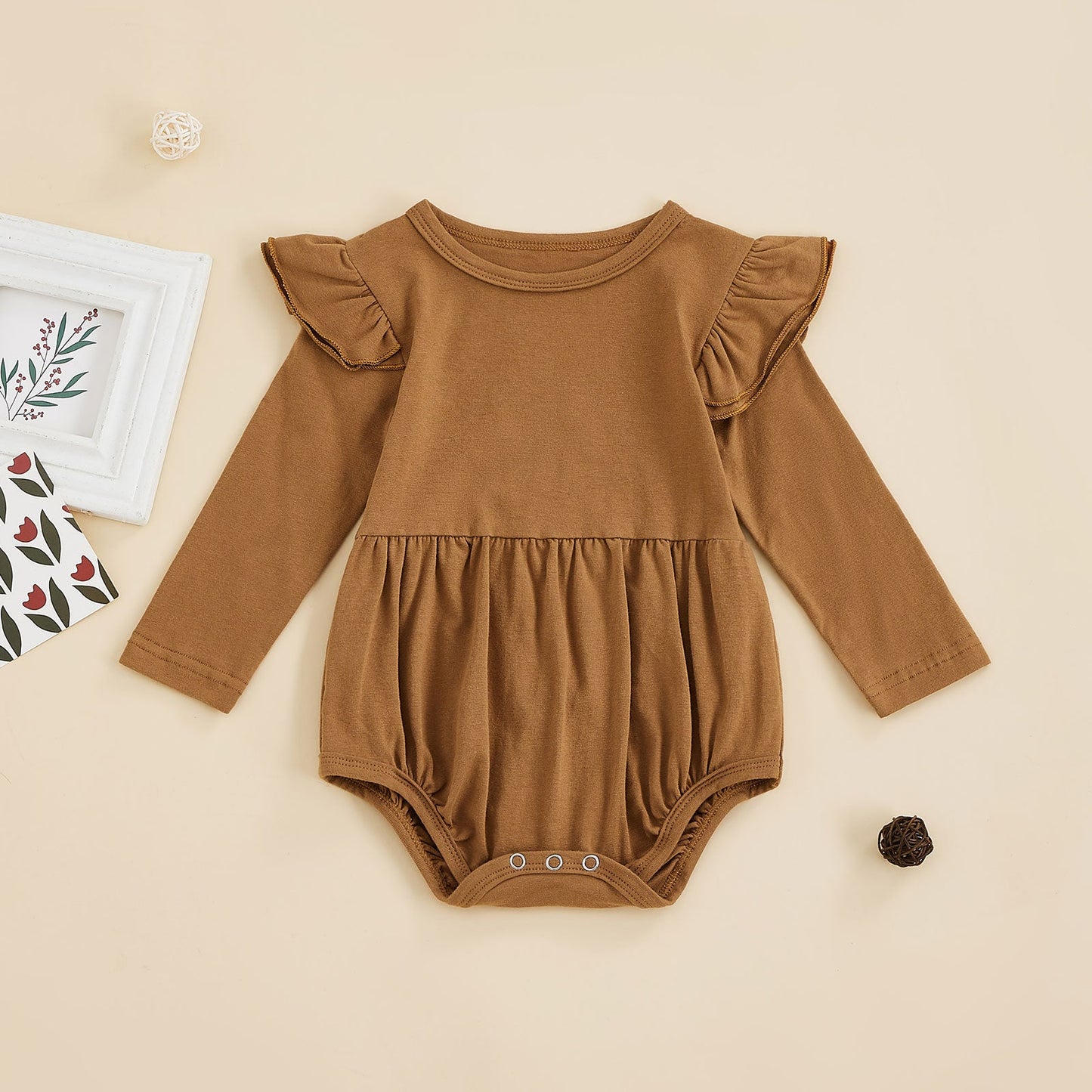 Body infantil marrón