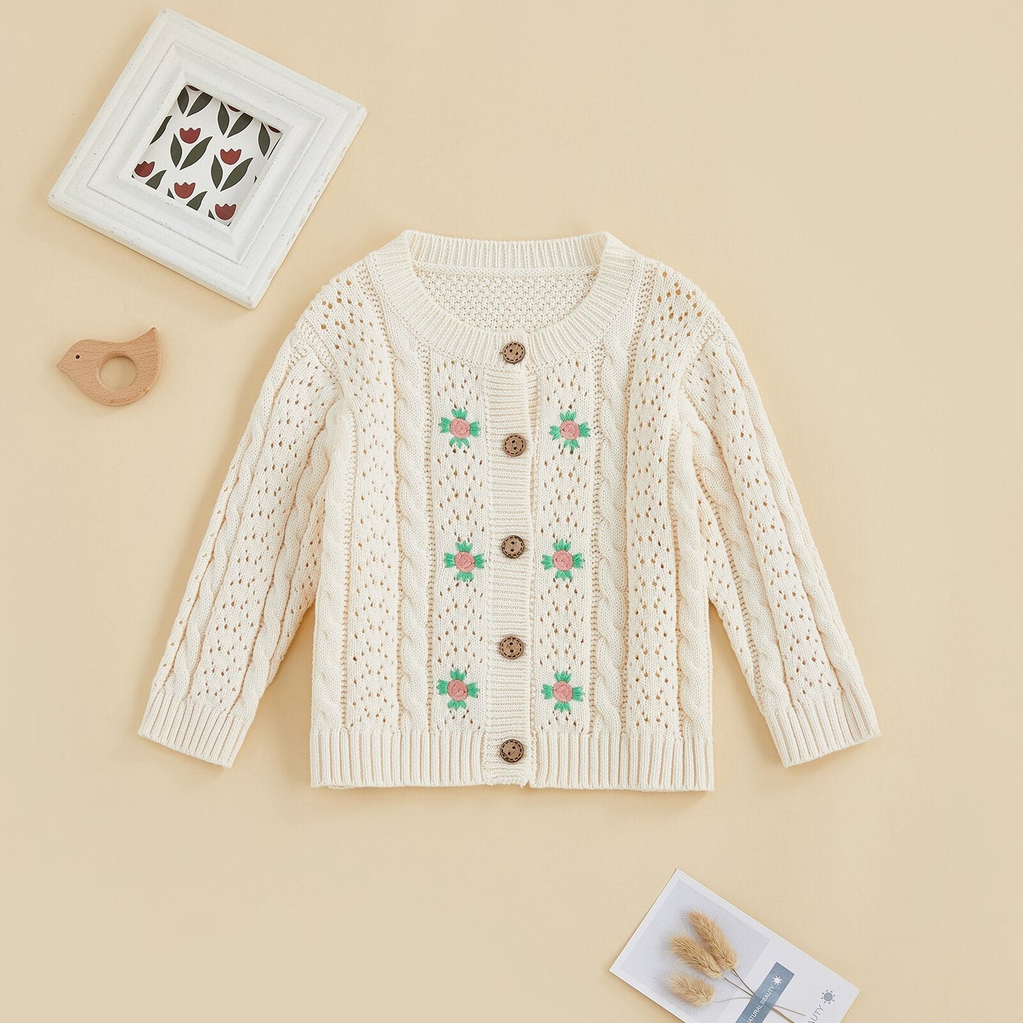 Children's Cardigan Flowers