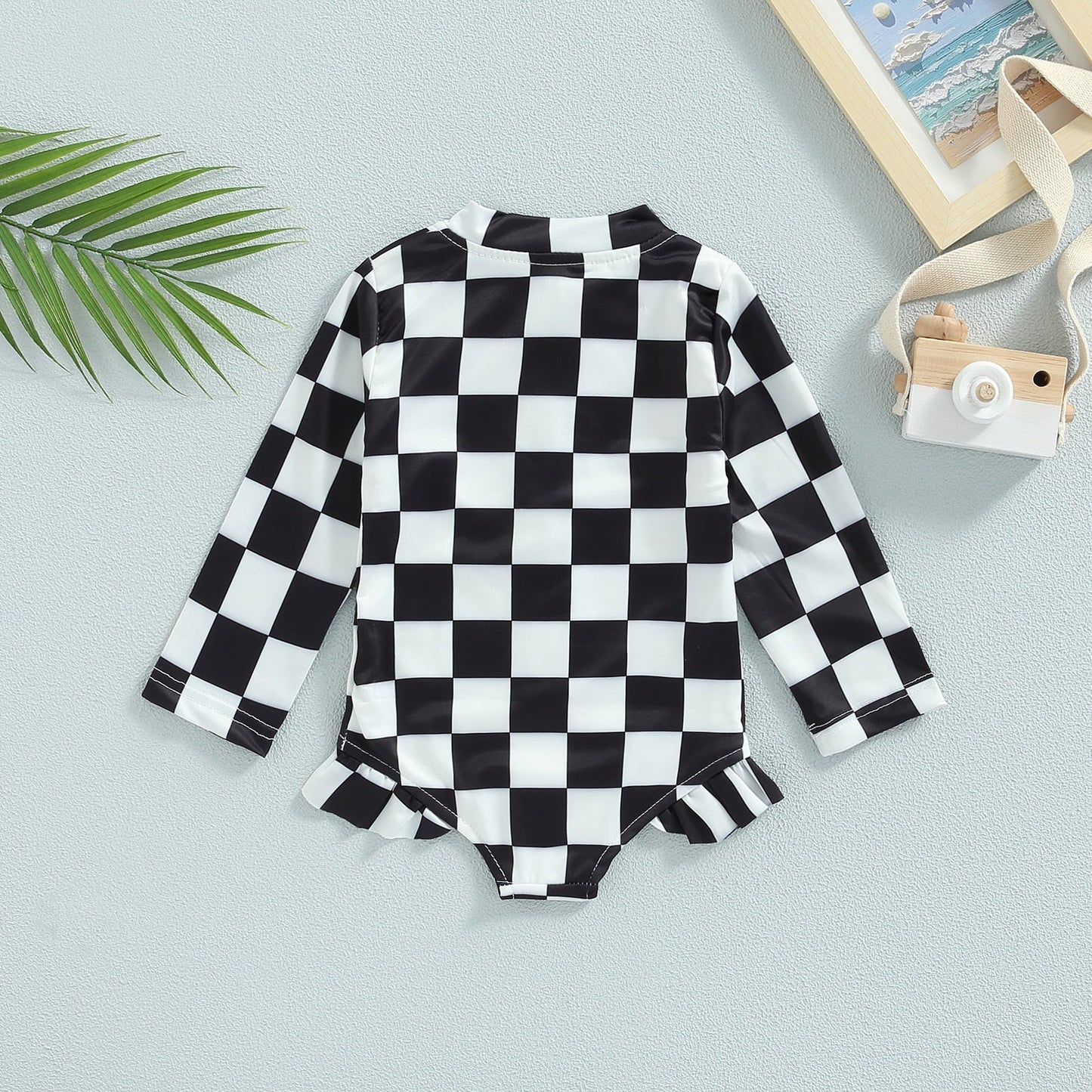 Body infantil a cuadros 