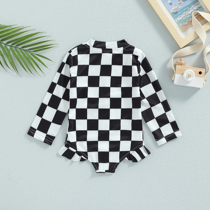 Body infantil a cuadros 