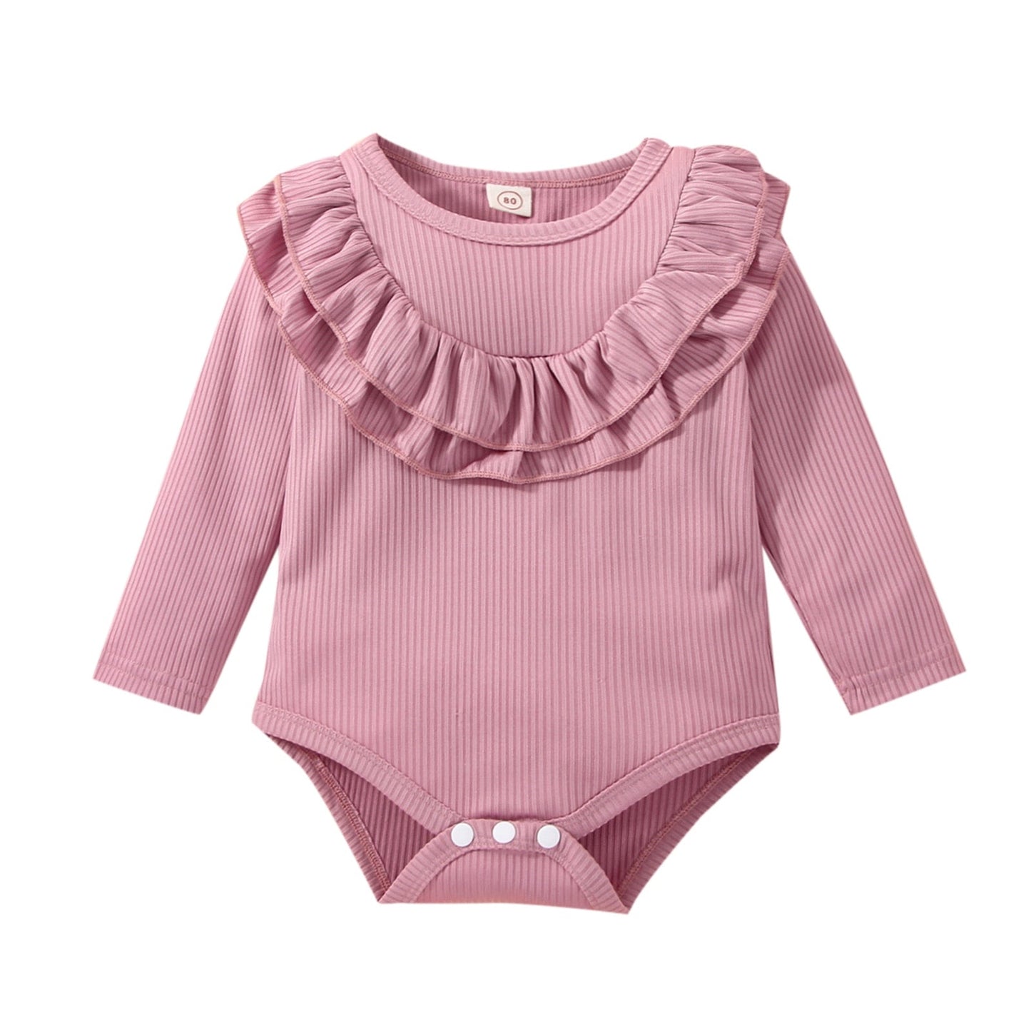 Body infantil con cuello con volantes