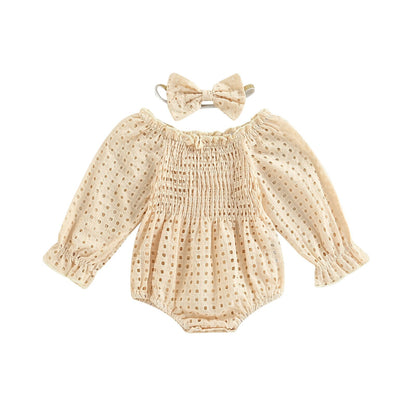 Conjunto de mono Ambre de manga larga y diadema