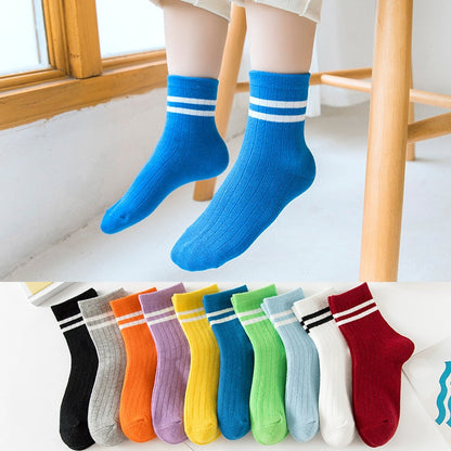 Calcetín de rayas para niños
