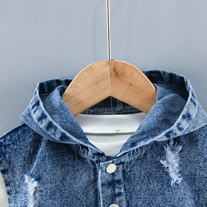 Ropa vaquera para niños, 3 piezas/conjuntos, ropa deportiva para niños pequeños