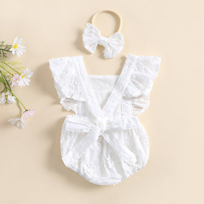 Body infantil floral + fajín