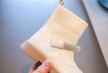 Botas con cierre brillante 