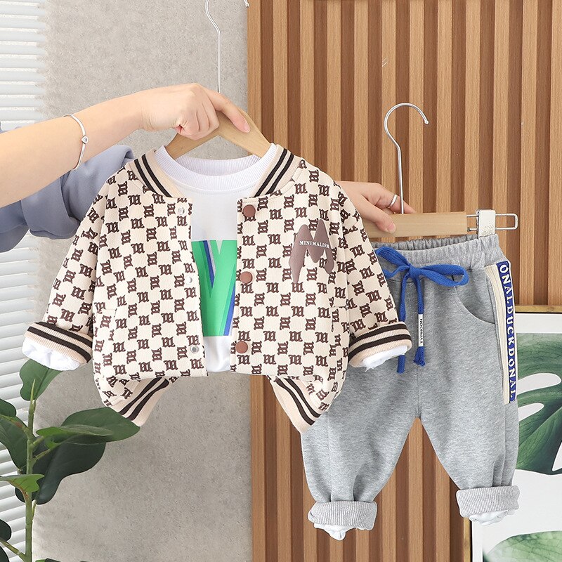 Conjunto de sudadera de béisbol para niños