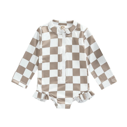Body infantil a cuadros 