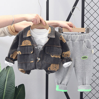Conjunto de 3 piezas de oso 