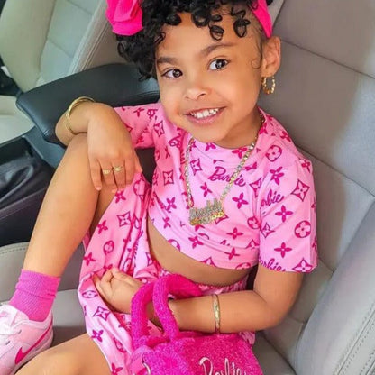 Conjunto infantil Barbie Sainha 