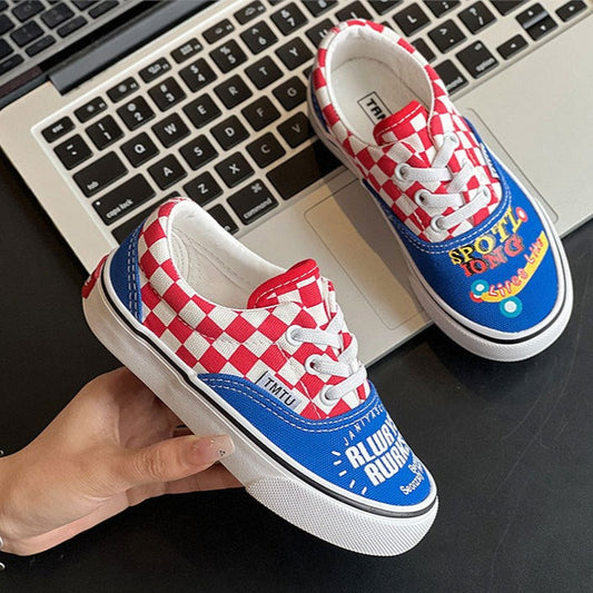 Zapatillas de cuadros para niños 
