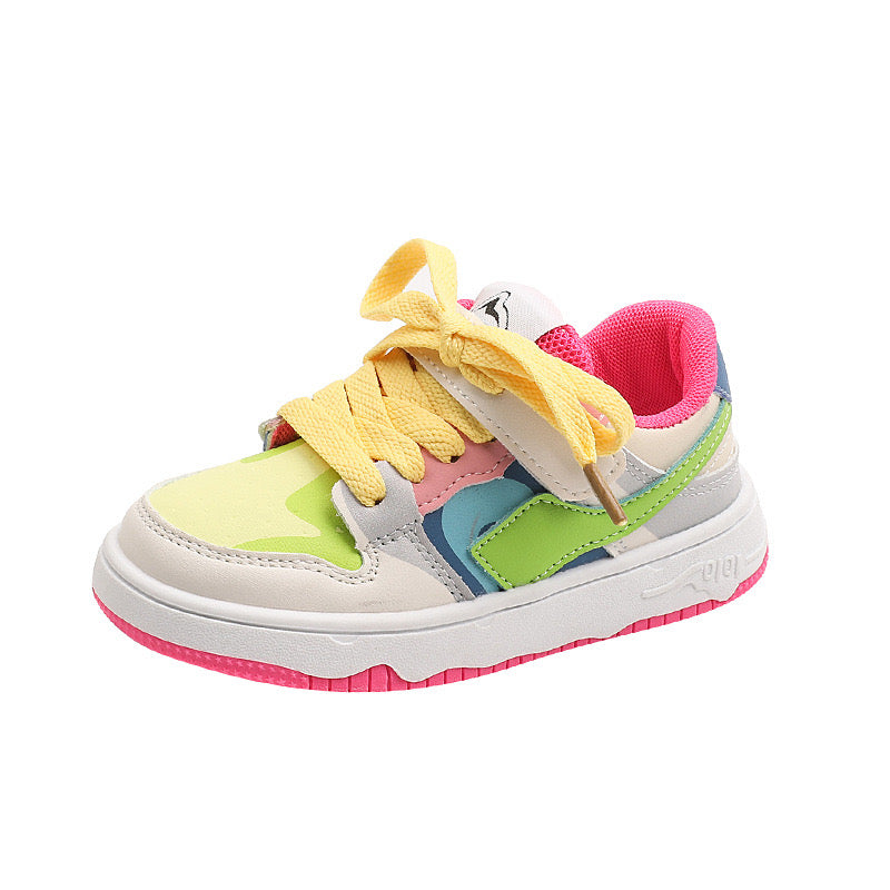 Zapatillas deportivas para niños de colores neón 