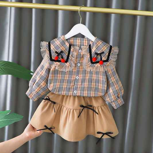 Conjunto de falda con cerezas Bulberry 