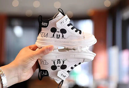 Zapatillas de Mickey Mouse para otoño e invierno/Zapatillas para niñas y niños/Zapatillas deportivas de tenis 