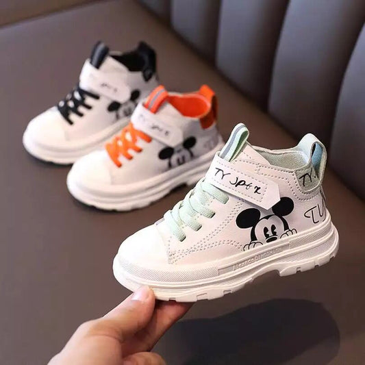 Zapatillas de Mickey Mouse para otoño e invierno/Zapatillas para niñas y niños/Zapatillas deportivas de tenis 